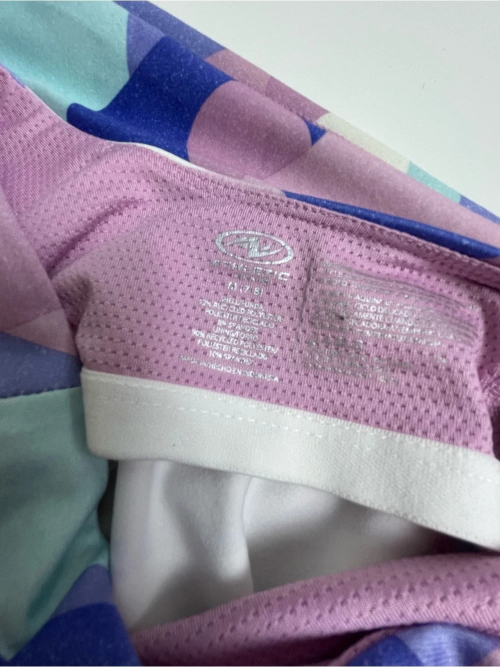 Athletic Works Girls Matching Set in Lavender, Blue, Mint & White medium 7-8